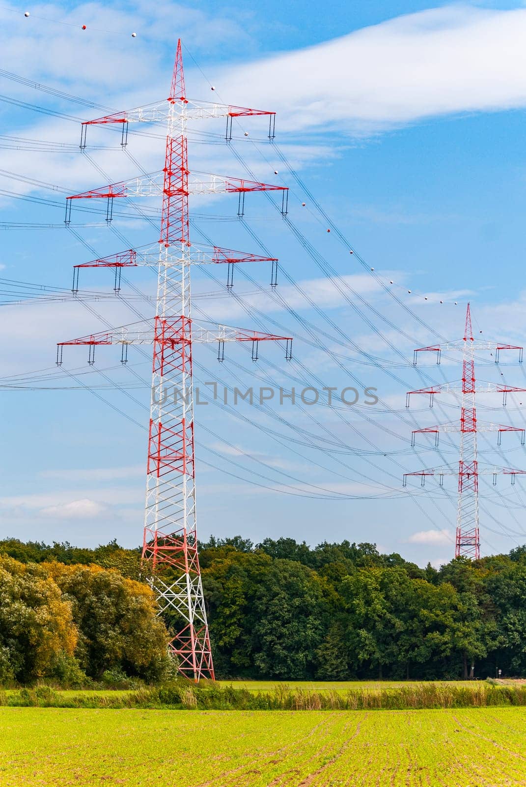 Pylons near Darmstadt (germany)