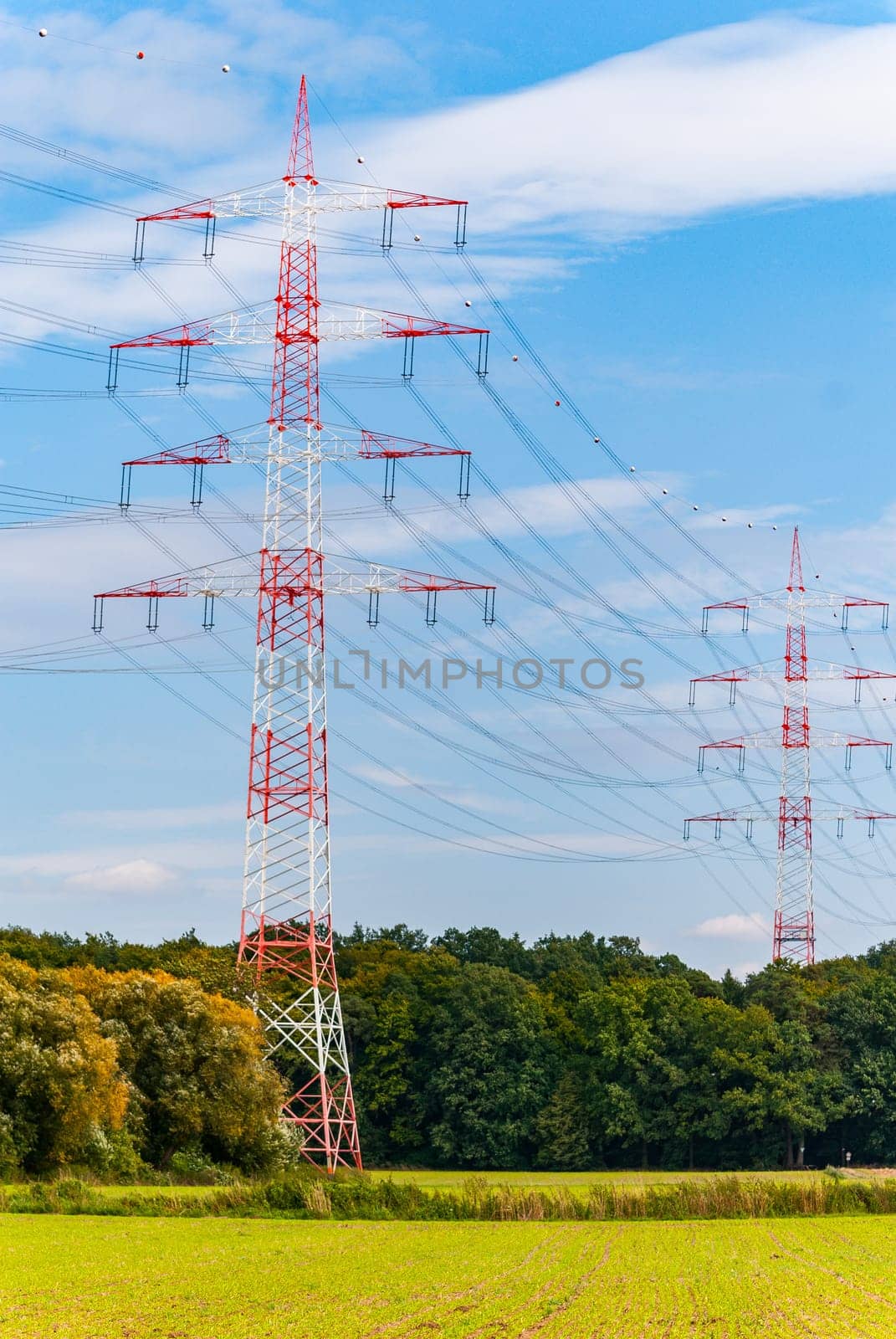 Pylons near Darmstadt (germany)