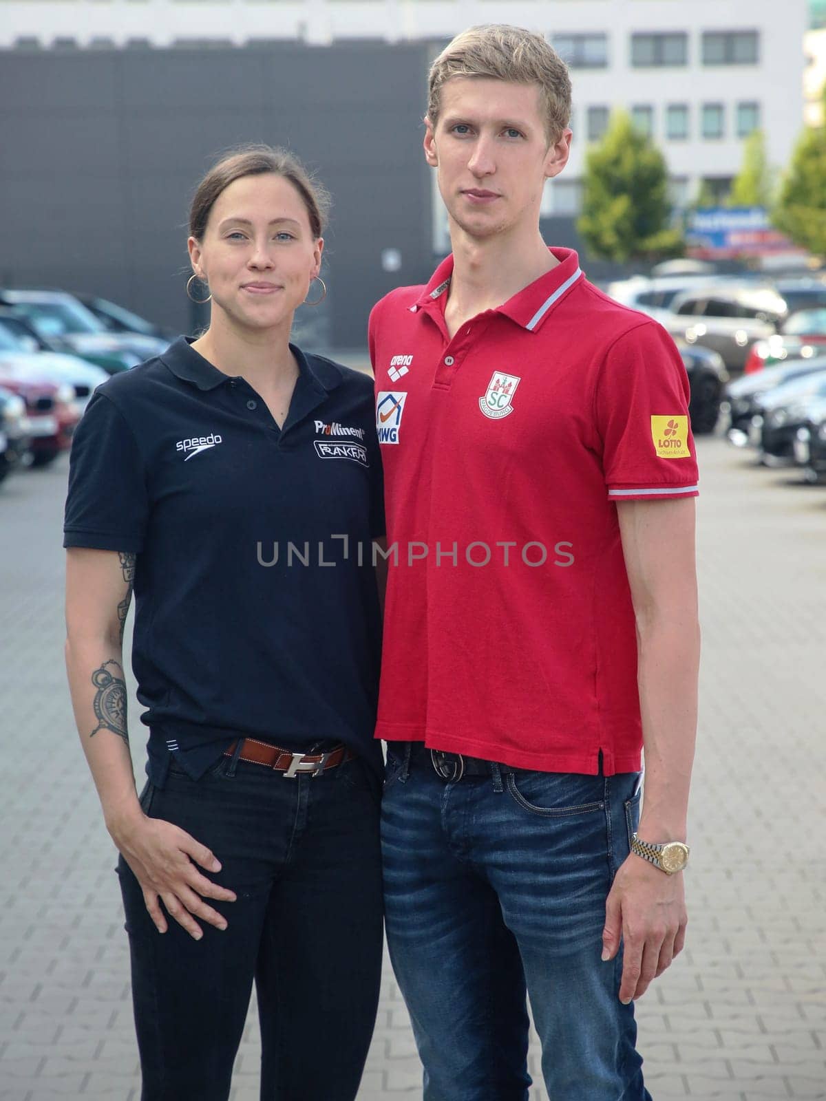 German swimmer Sarah Koehler SG Frankfurt and German swimmer Florian Wellbrock SC Magdeburg