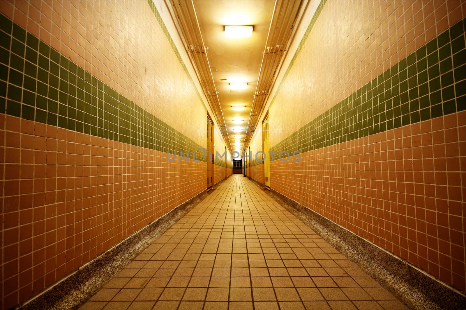 long corridor in a public building