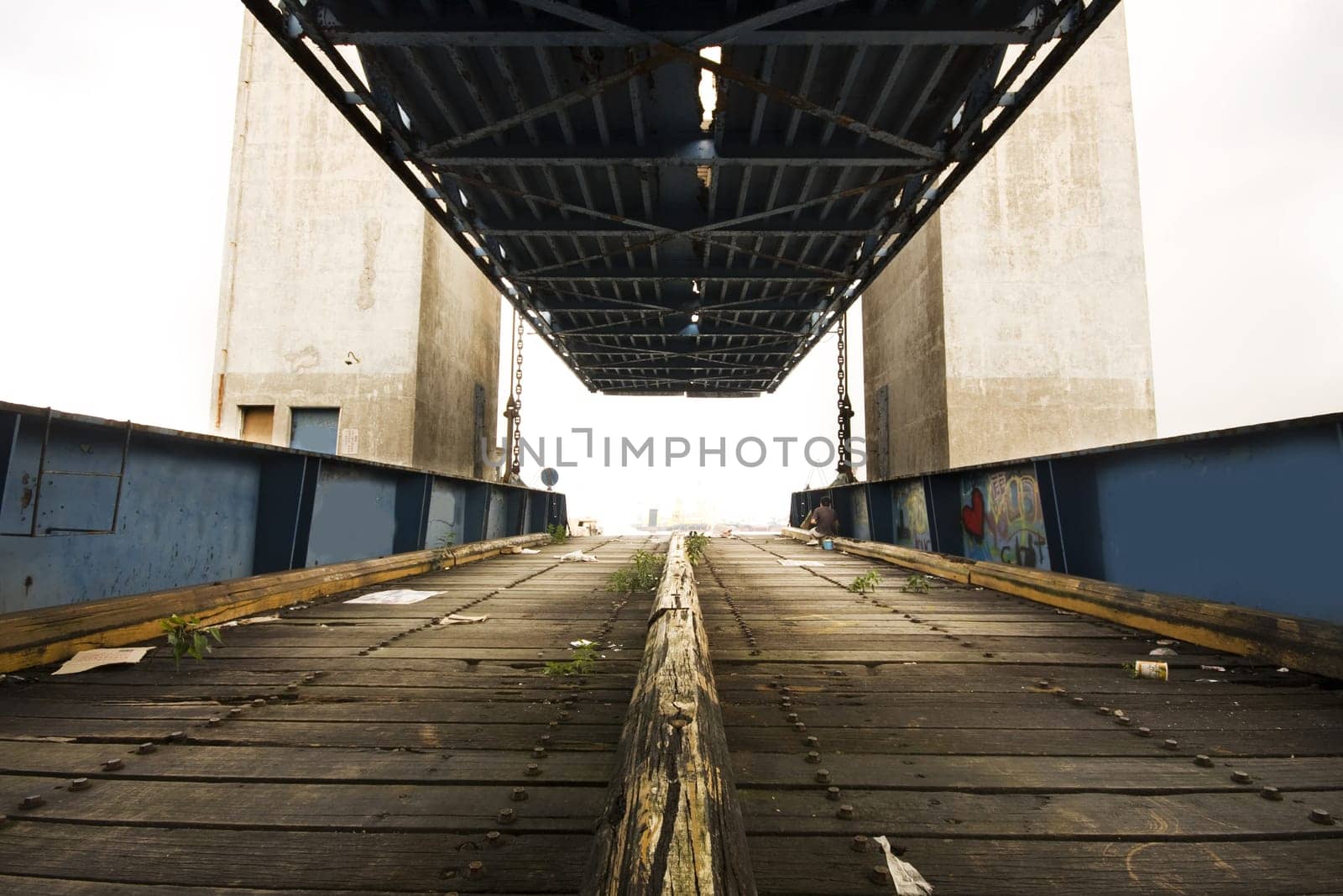 old desert car ferry dock in hong kong