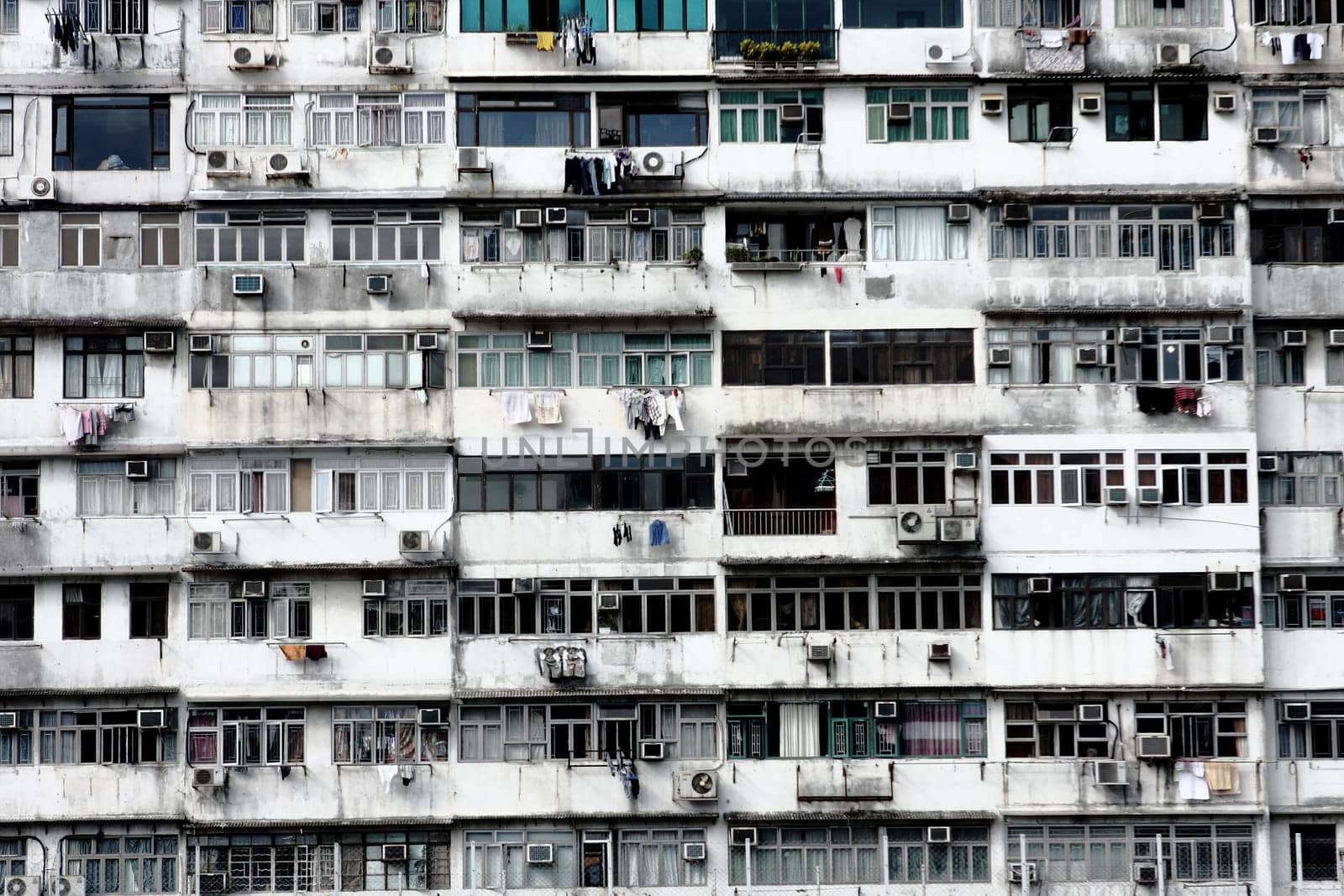 Old apartments in Hong Kong.