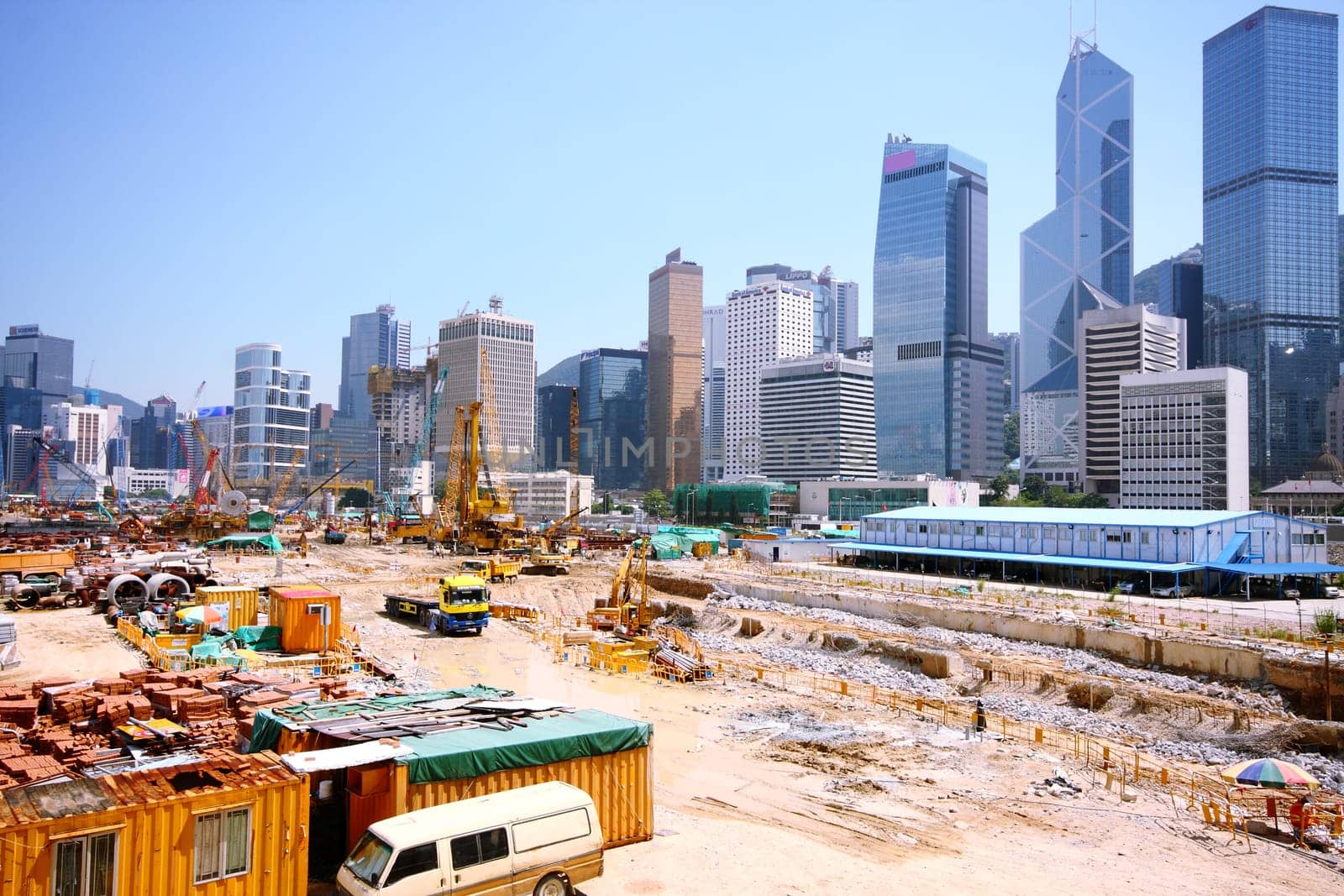 Construction site in Hong Kong