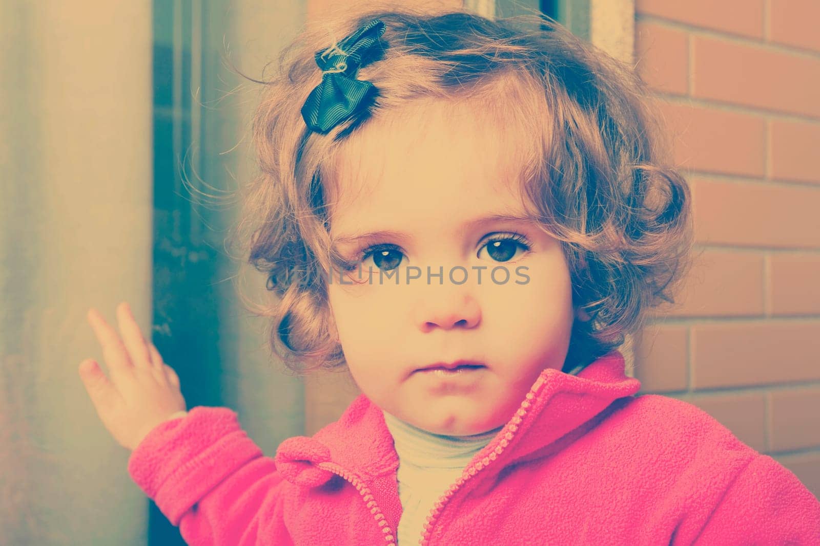young girl portrait, outside