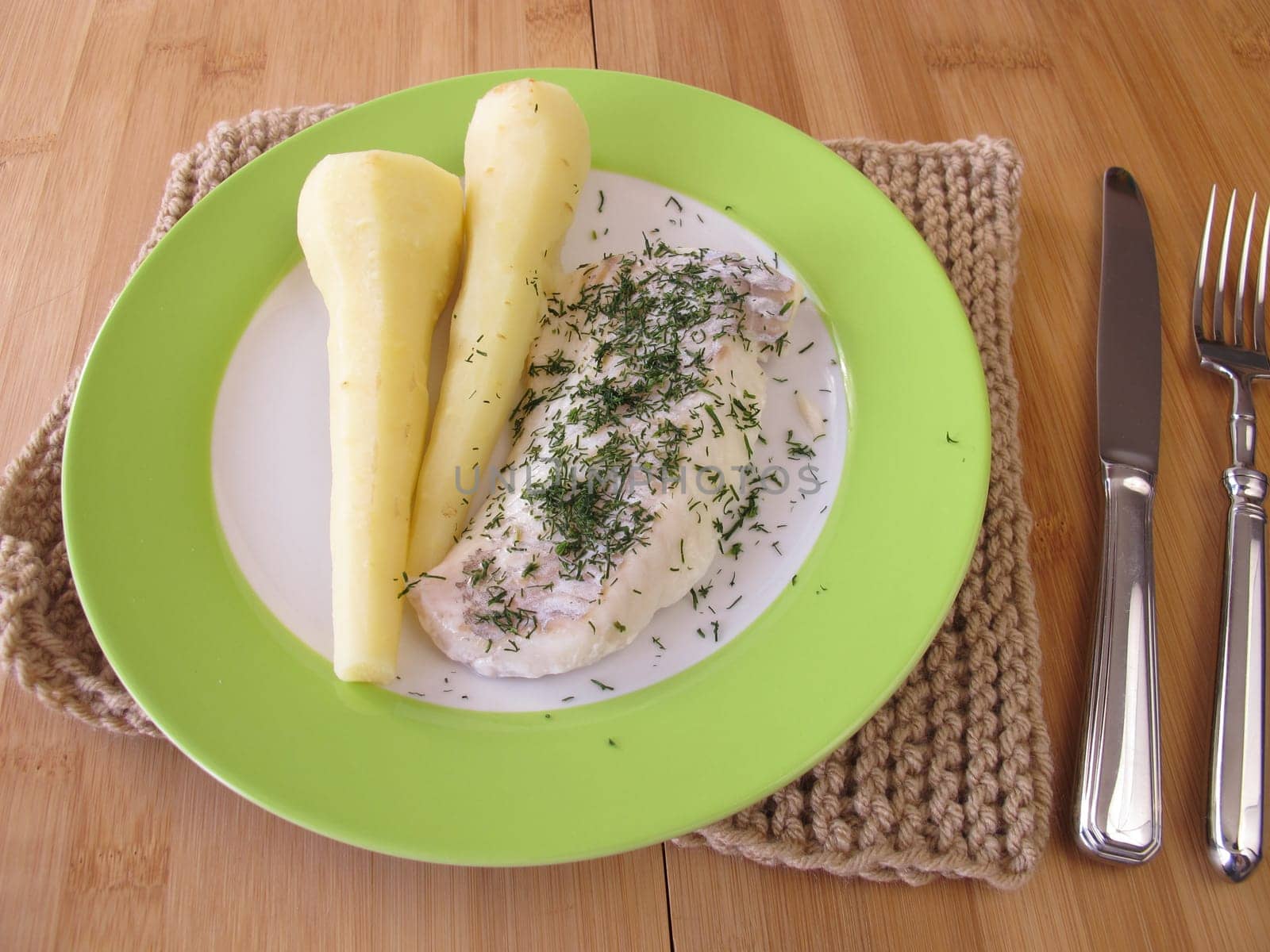 Haddock with pastinake