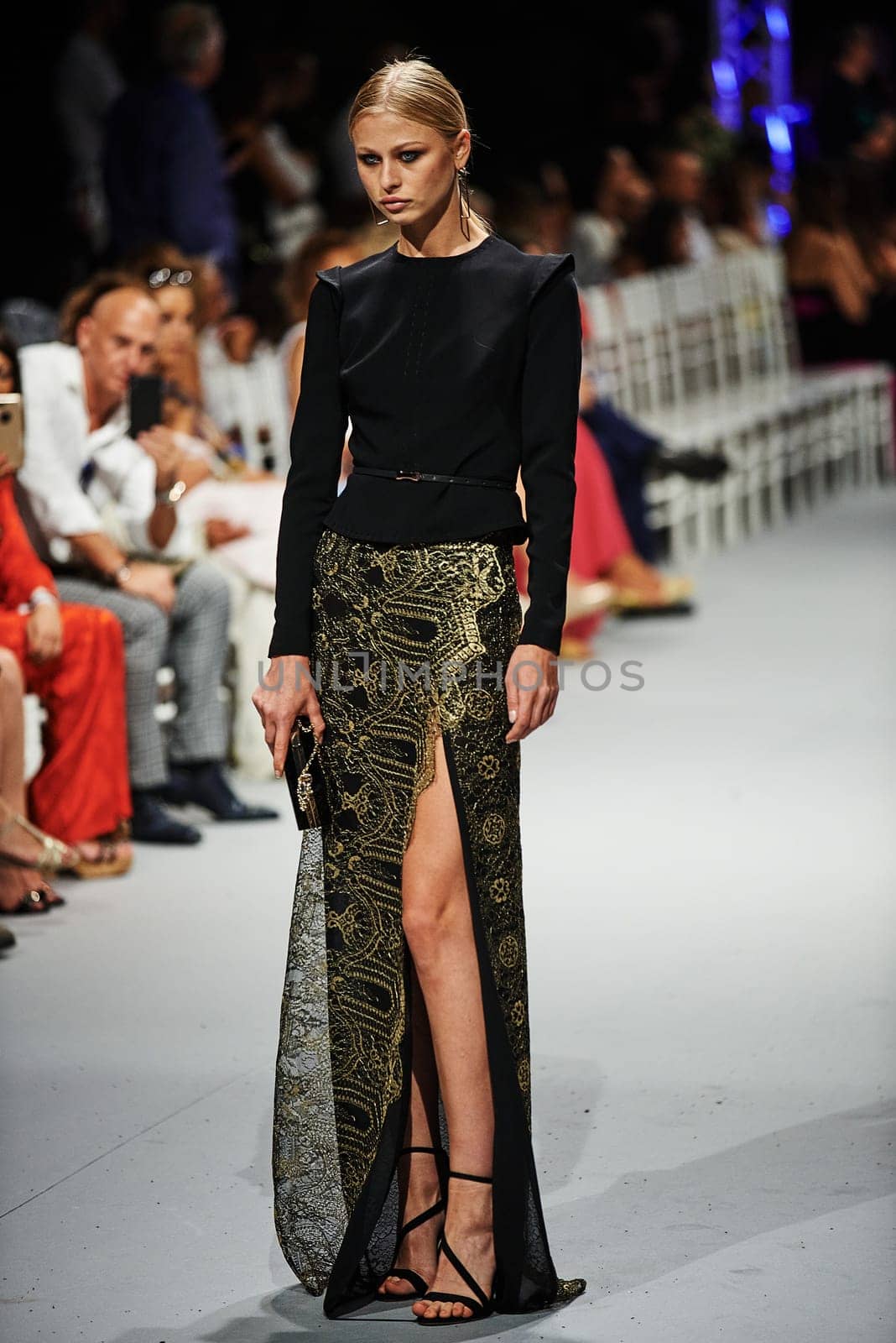 marbella fashion show celebrities on fire