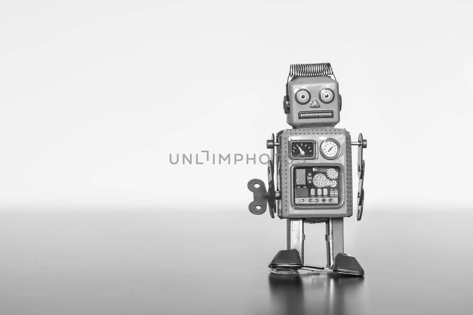 Symbol for a chatbot or social bot and algorithms
