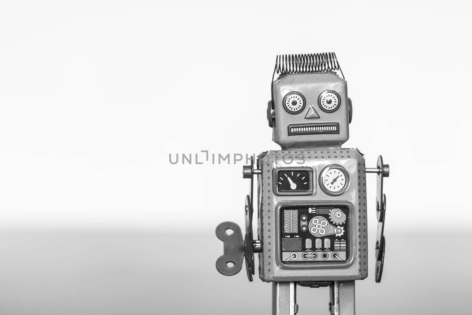 Symbol for a chatbot or social bot and algorithms