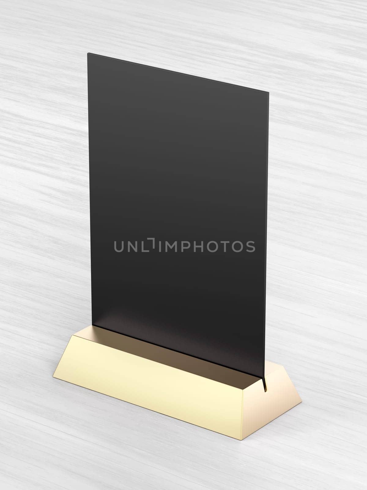 Blank menu on wooden table in the restaurant or cafe