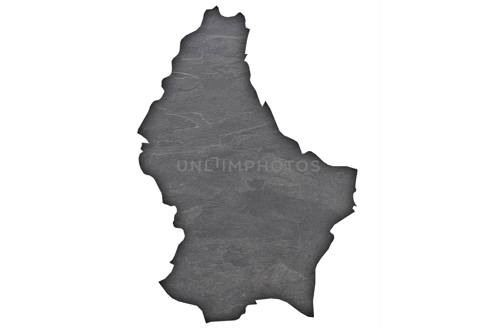 Map of Luxembourg on dark slate