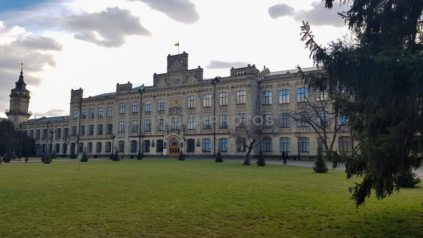 Ukraine, Kiev - June 2, 2020. Kiev Polytechnic Institute in the summer. View of the National Technical University of Ukraine