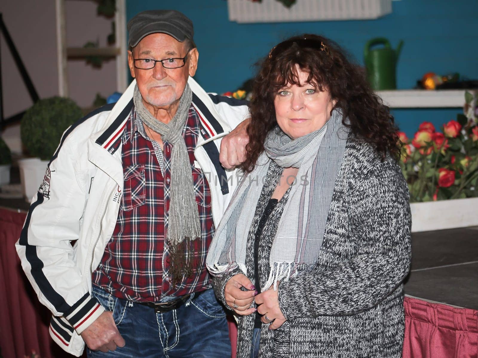 German actor Herbert Koefer with his wife Heike Koefer