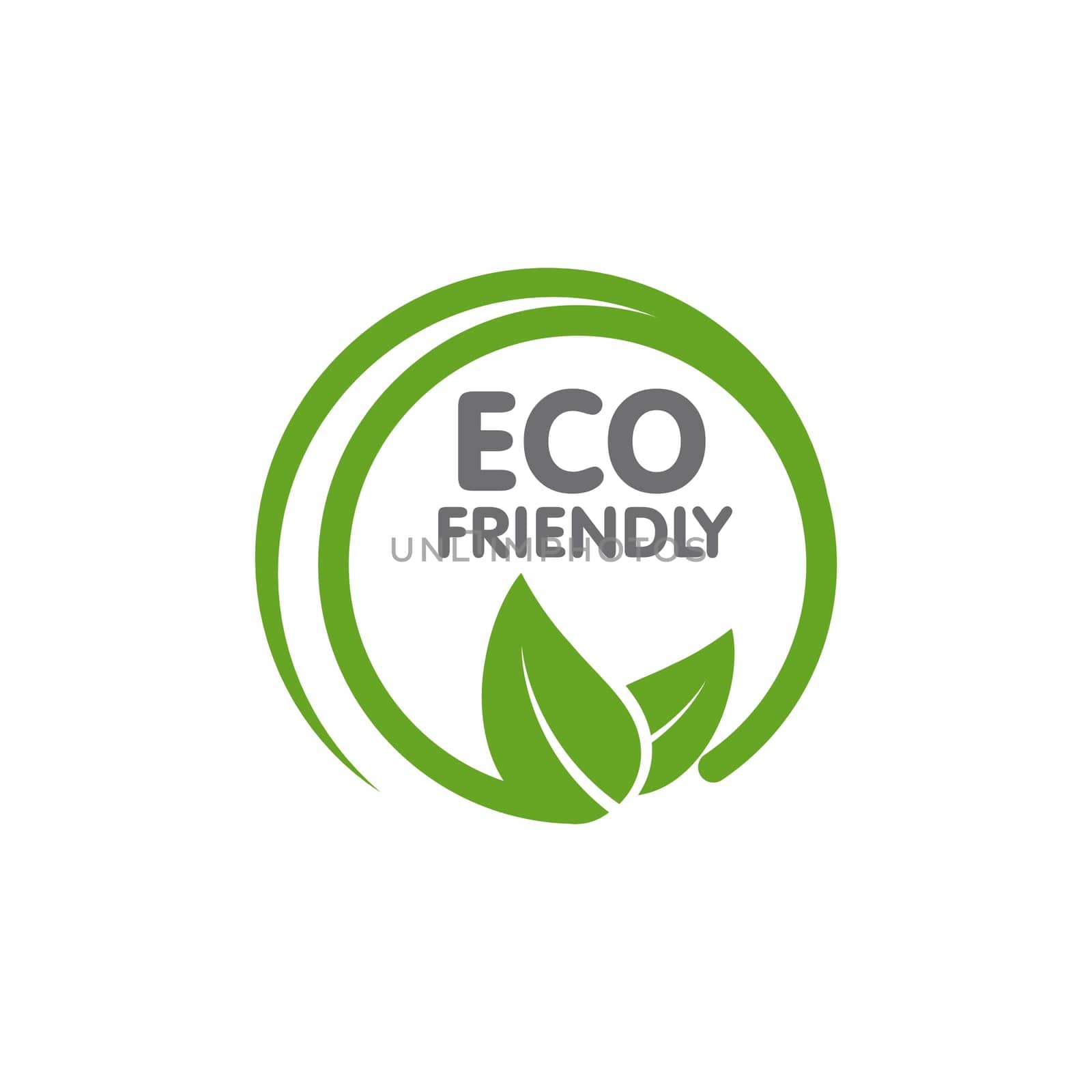 Green Tree leaf ecology nature element vector design