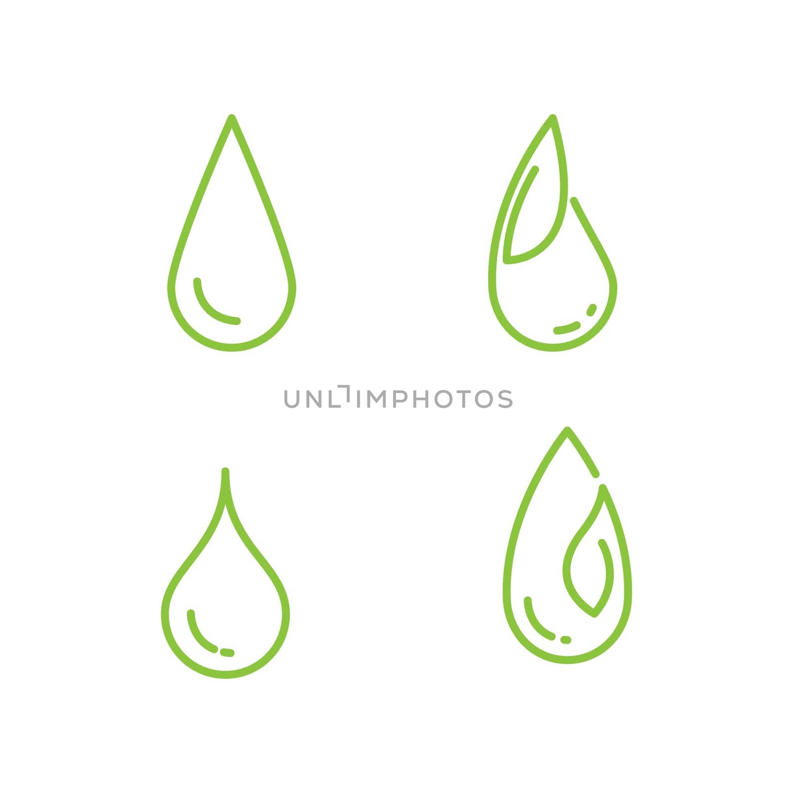 Vegan element Vector icon design illustration Template