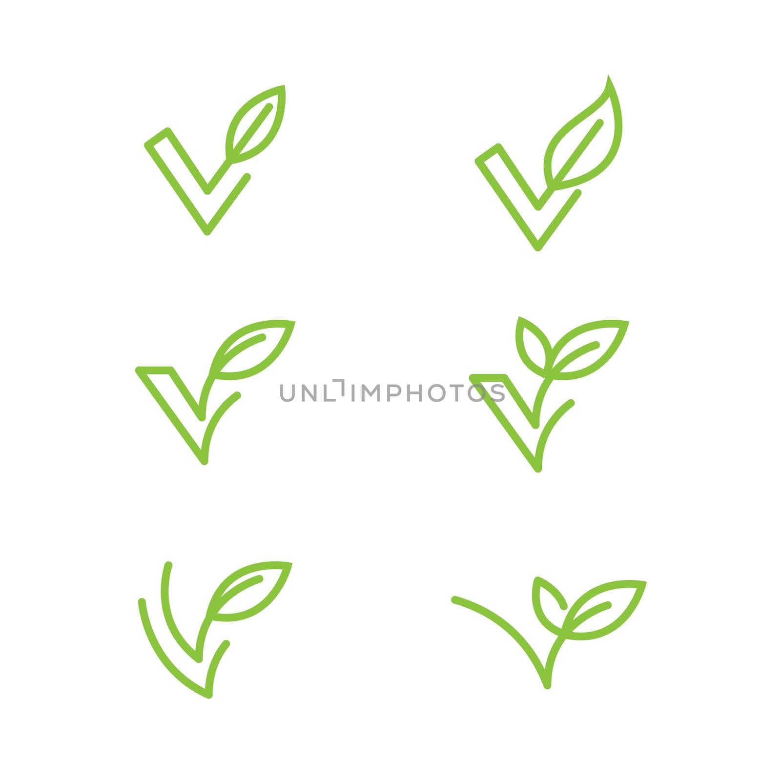 Vegan element Vector icon design illustration Template