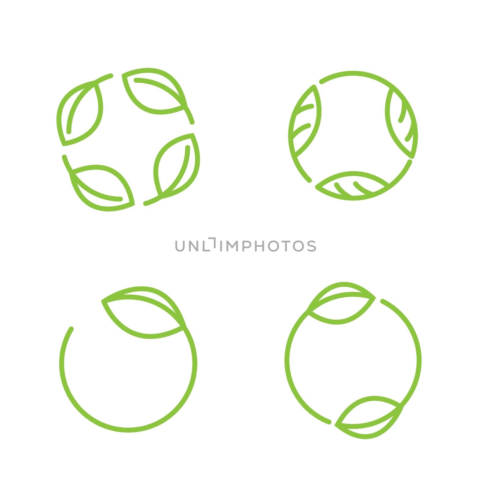 Vegan element Vector icon design illustration Template