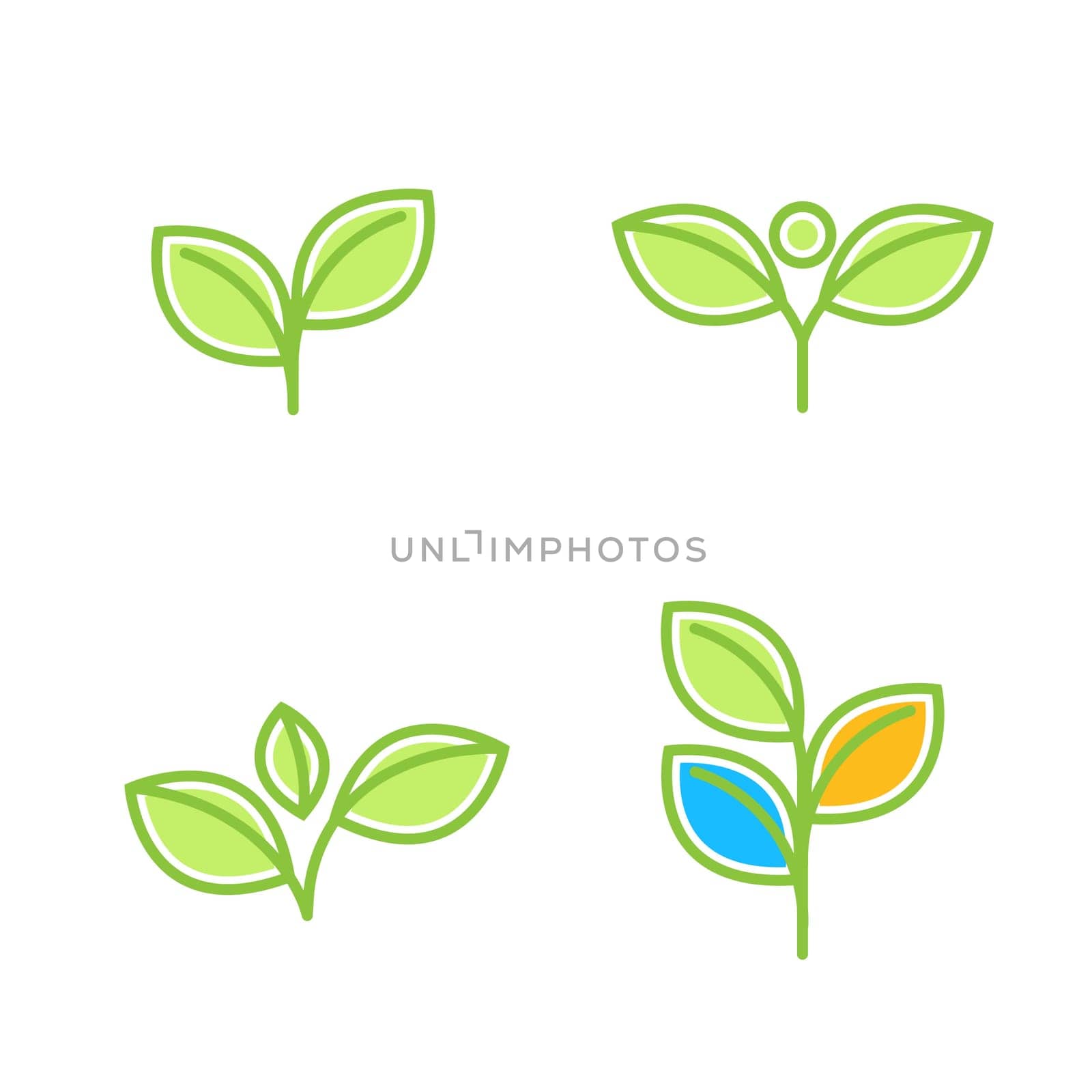 Vegan element Vector icon design illustration Template