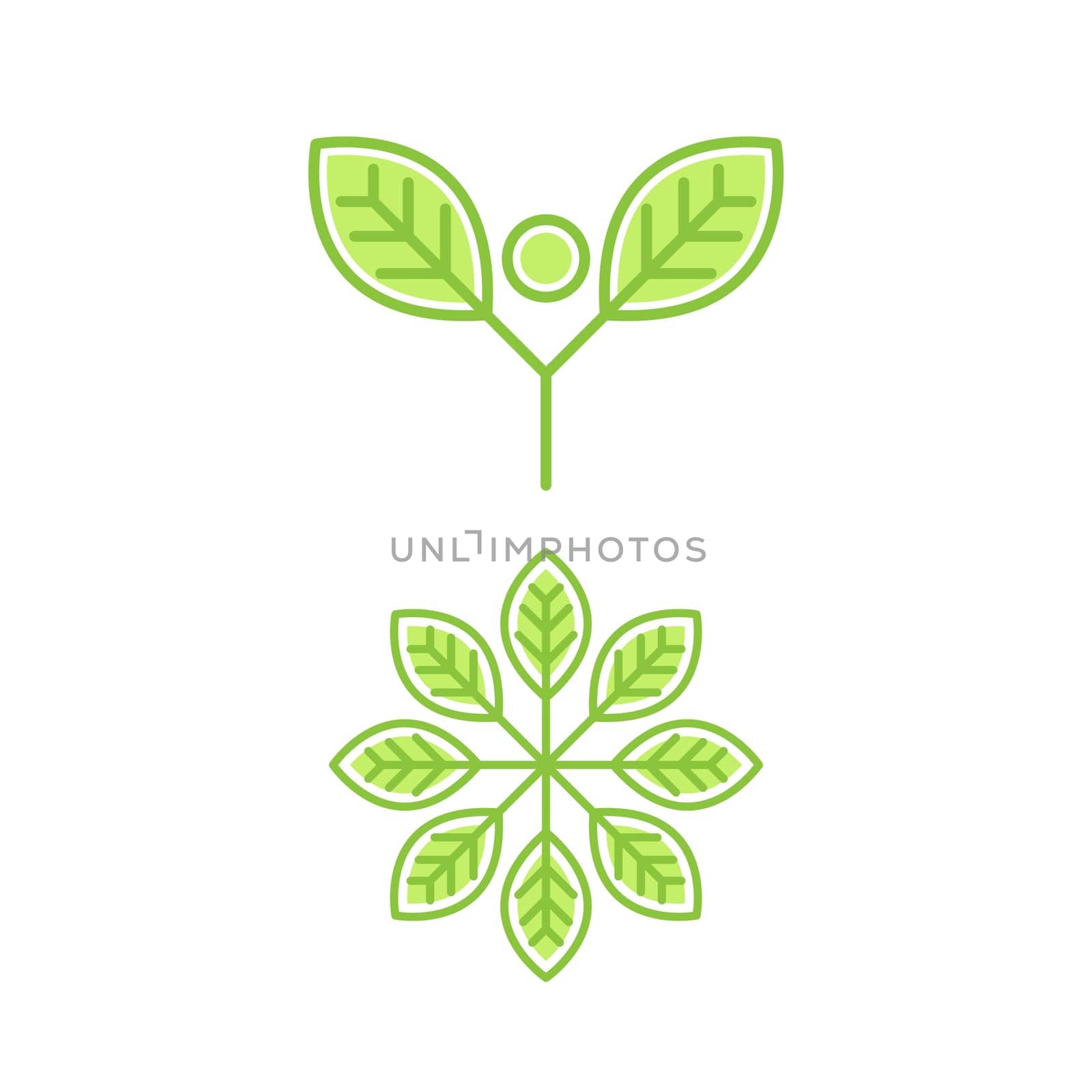 Vegan element Vector icon design illustration Template