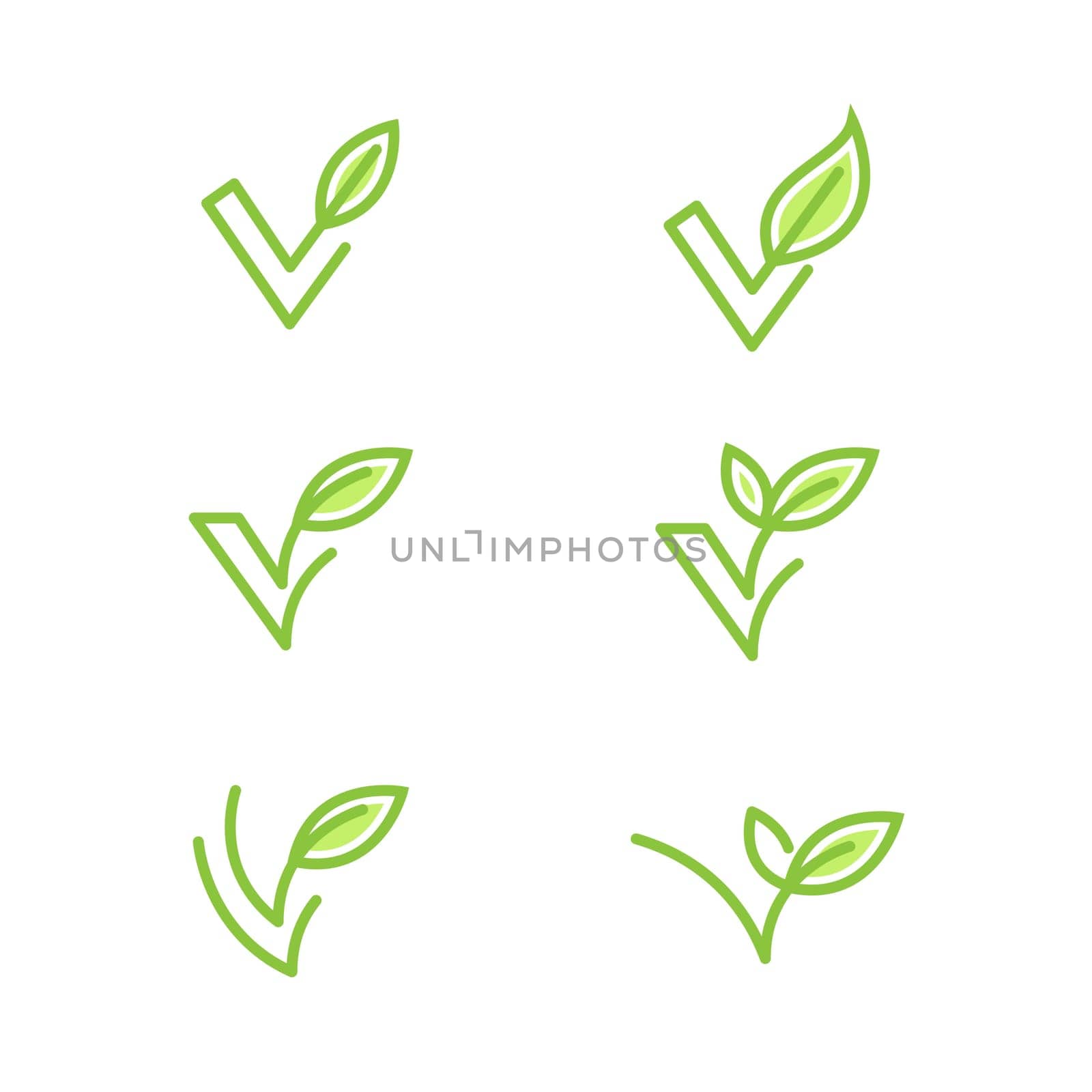 Vegan element Vector icon design illustration Template