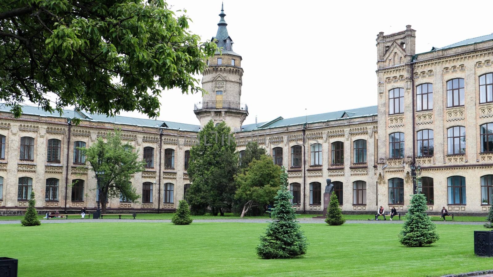 Ukraine, Kiev - June 2, 2020. Kiev Polytechnic Institute in the summer. View of the National Technical University of Ukraine