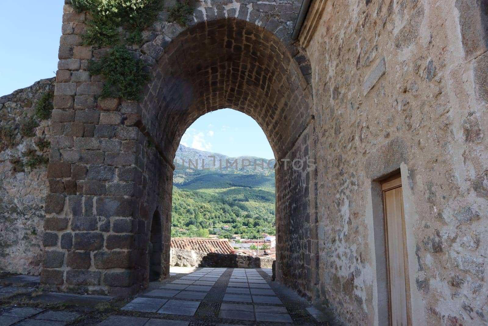 beautiful old monument gate stone building church