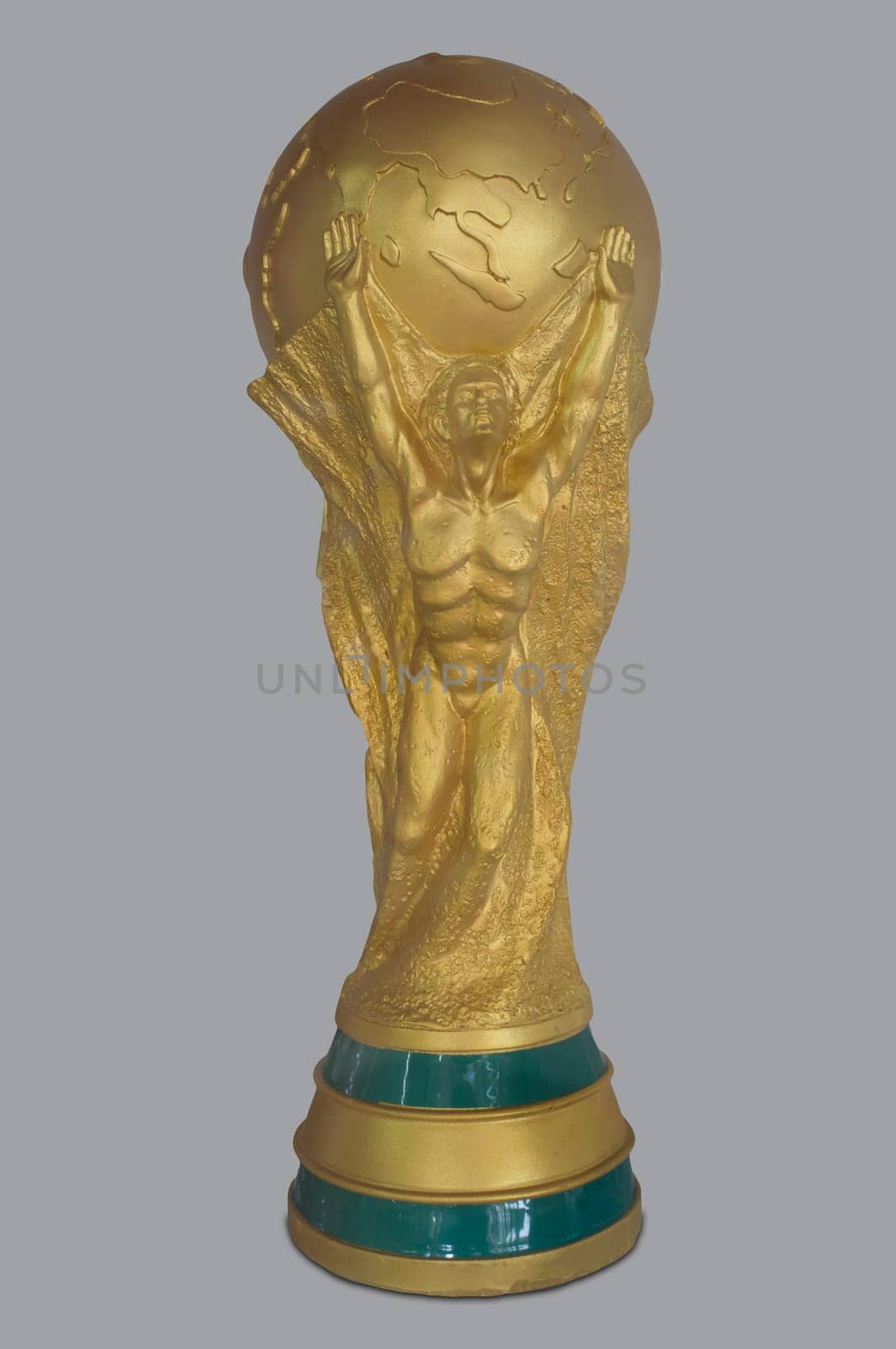 FIFA World Cup Trophy replica. Isolated