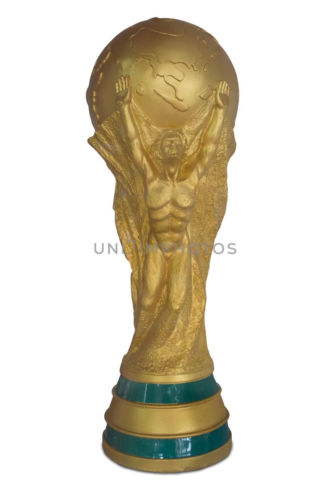 FIFA World Cup Trophy replica. Isolated
