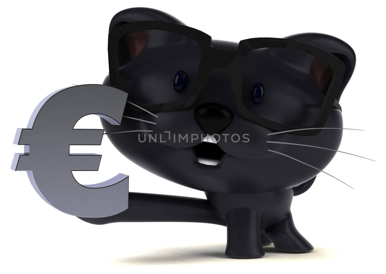 Fun cat - 3D Illustration
