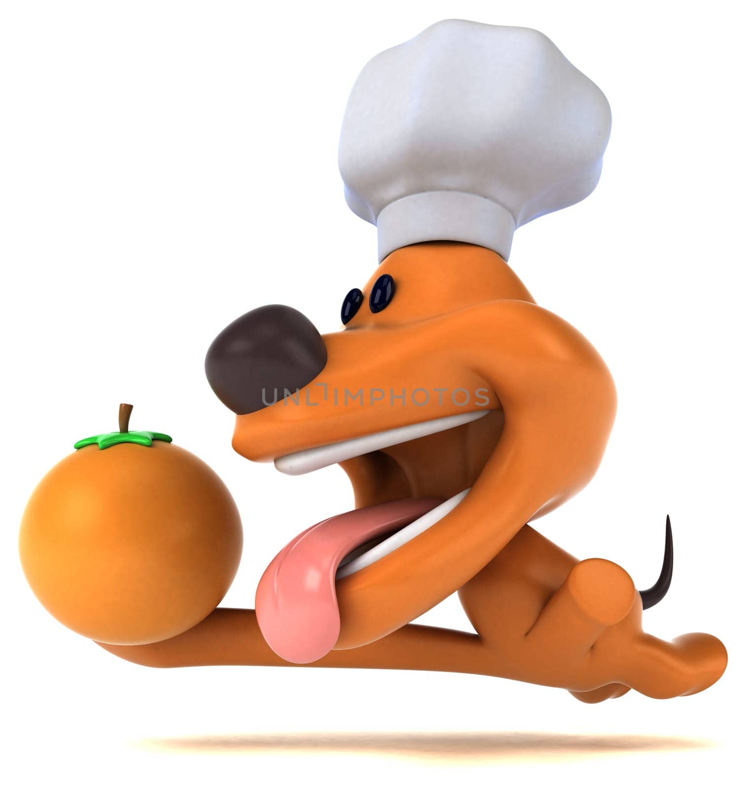 Fun dog - 3D Illustration