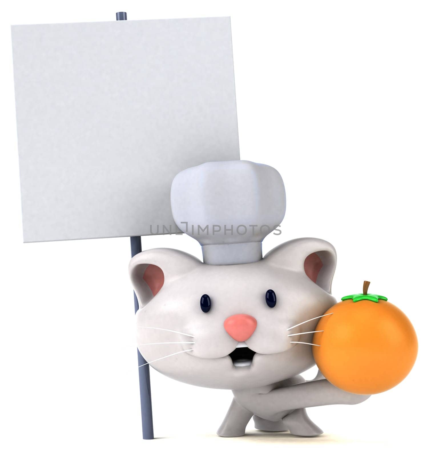 Fun cat - 3D Illustration
