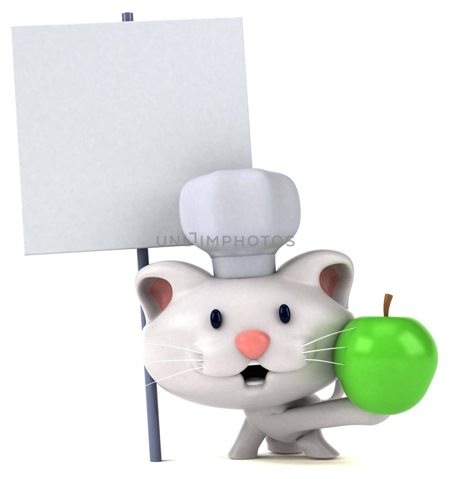 Fun cat - 3D Illustration