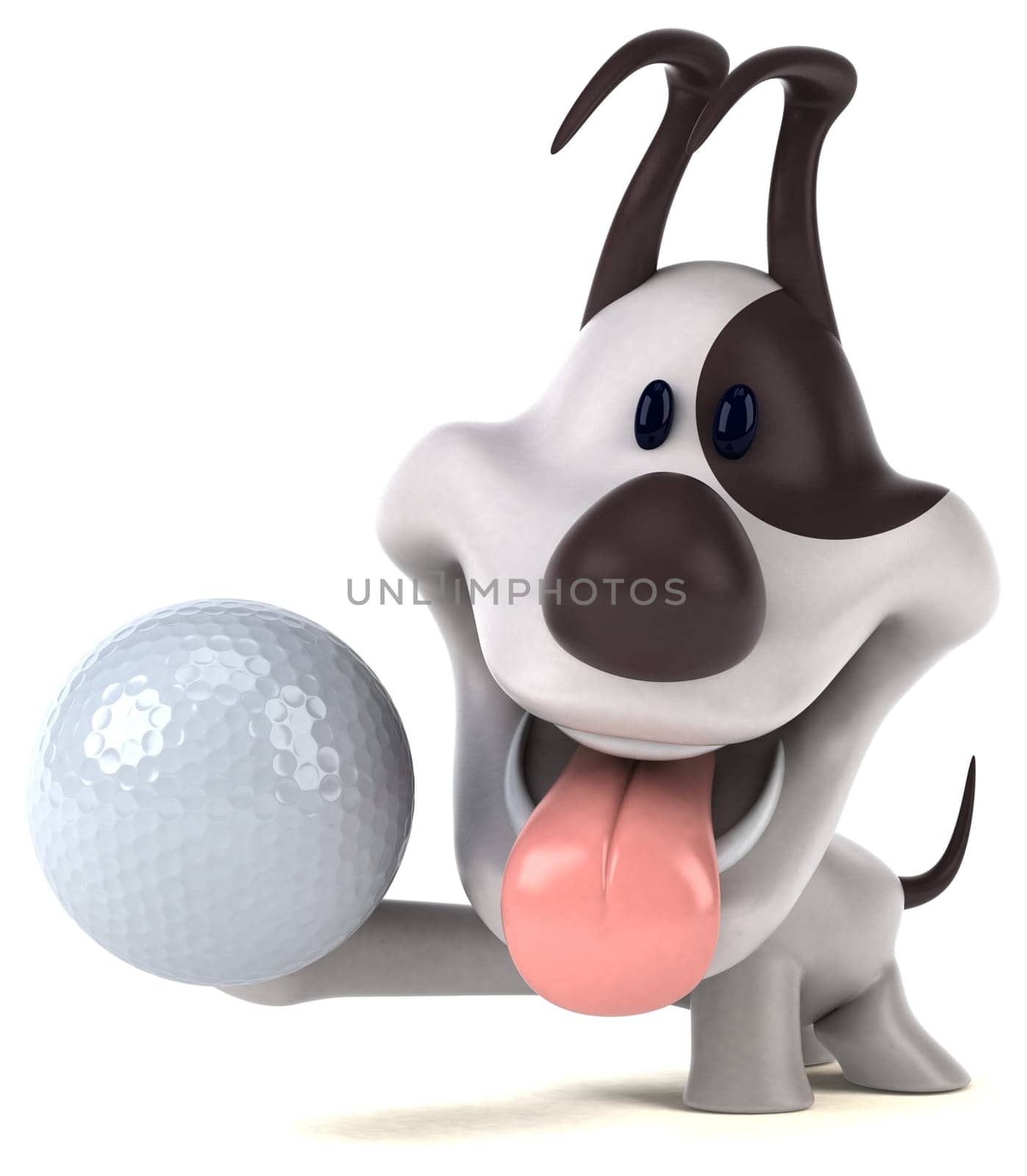 Fun dog - 3D Illustration