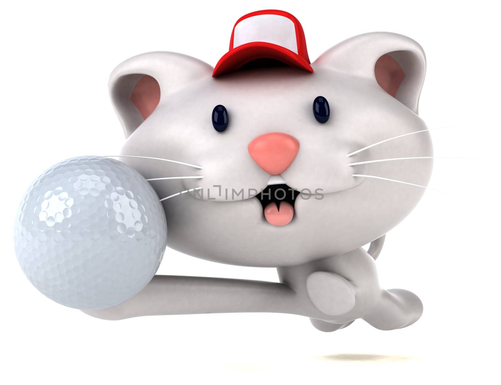 Fun cat - 3D Illustration
