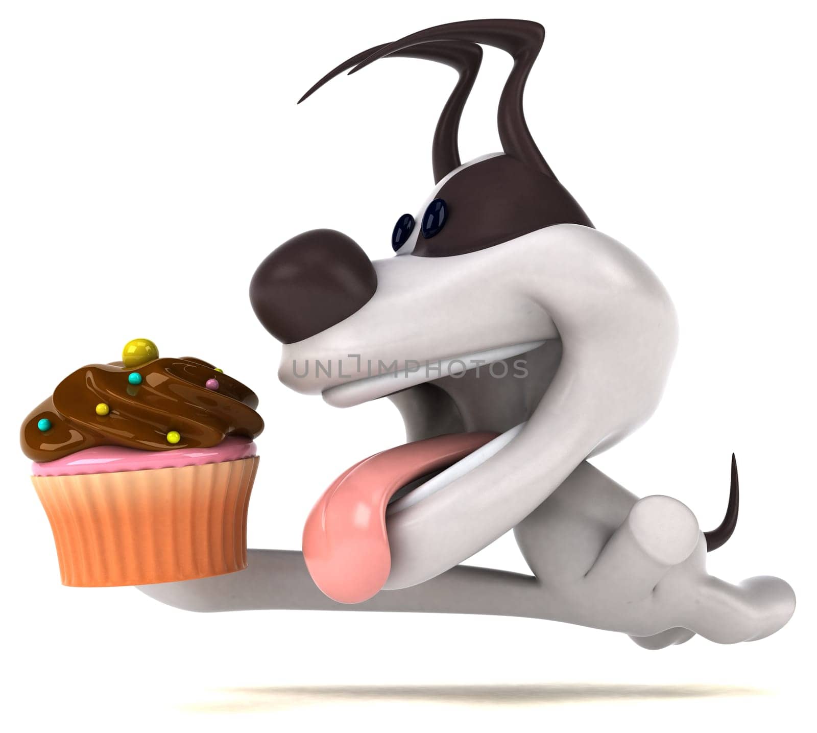 Fun dog - 3D Illustration