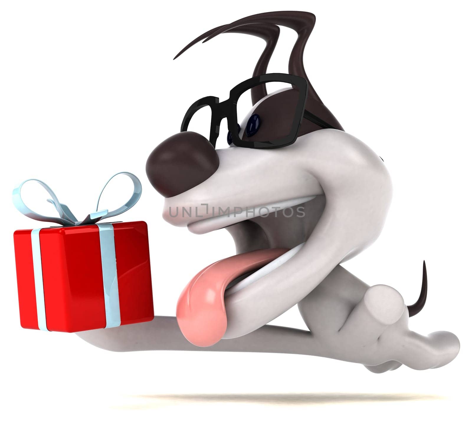 Fun dog - 3D Illustration