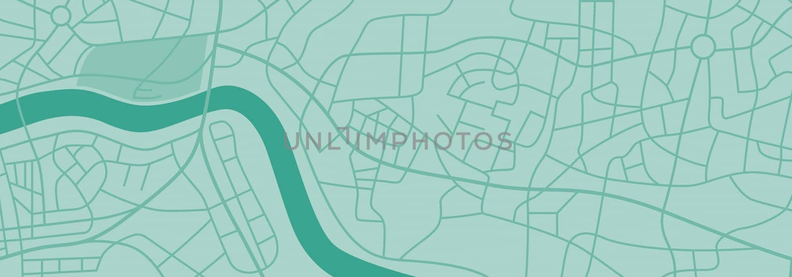 A generic city map illustration