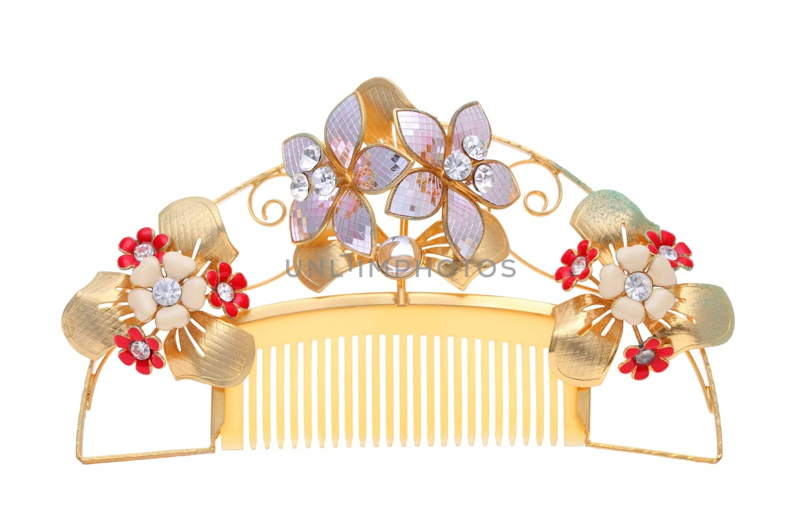 hair ornament on white background