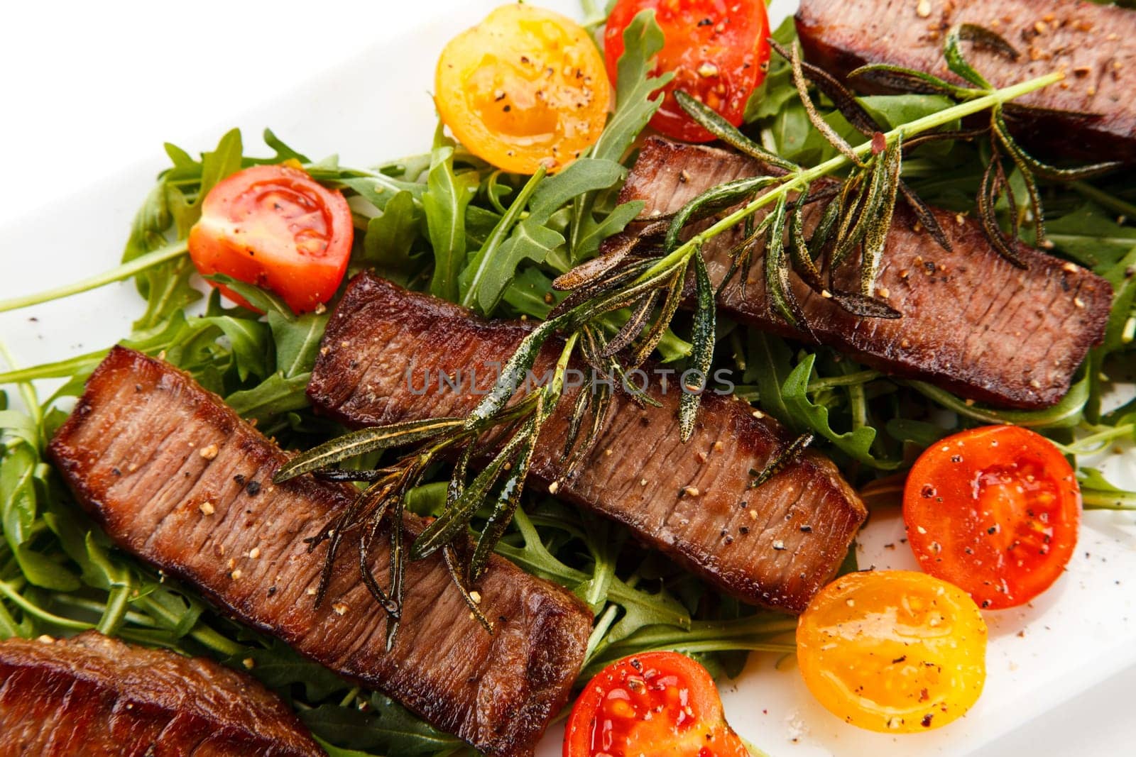 Kebabs - grilled meat and vegetables