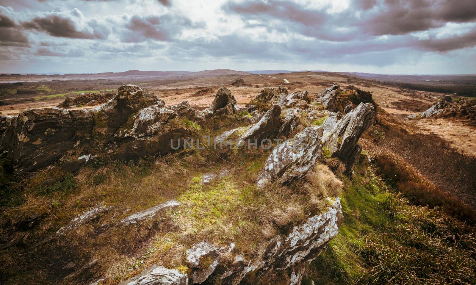 Roc'h Trevezel, one of the mountains in the Finistère National Park in Brittany, France