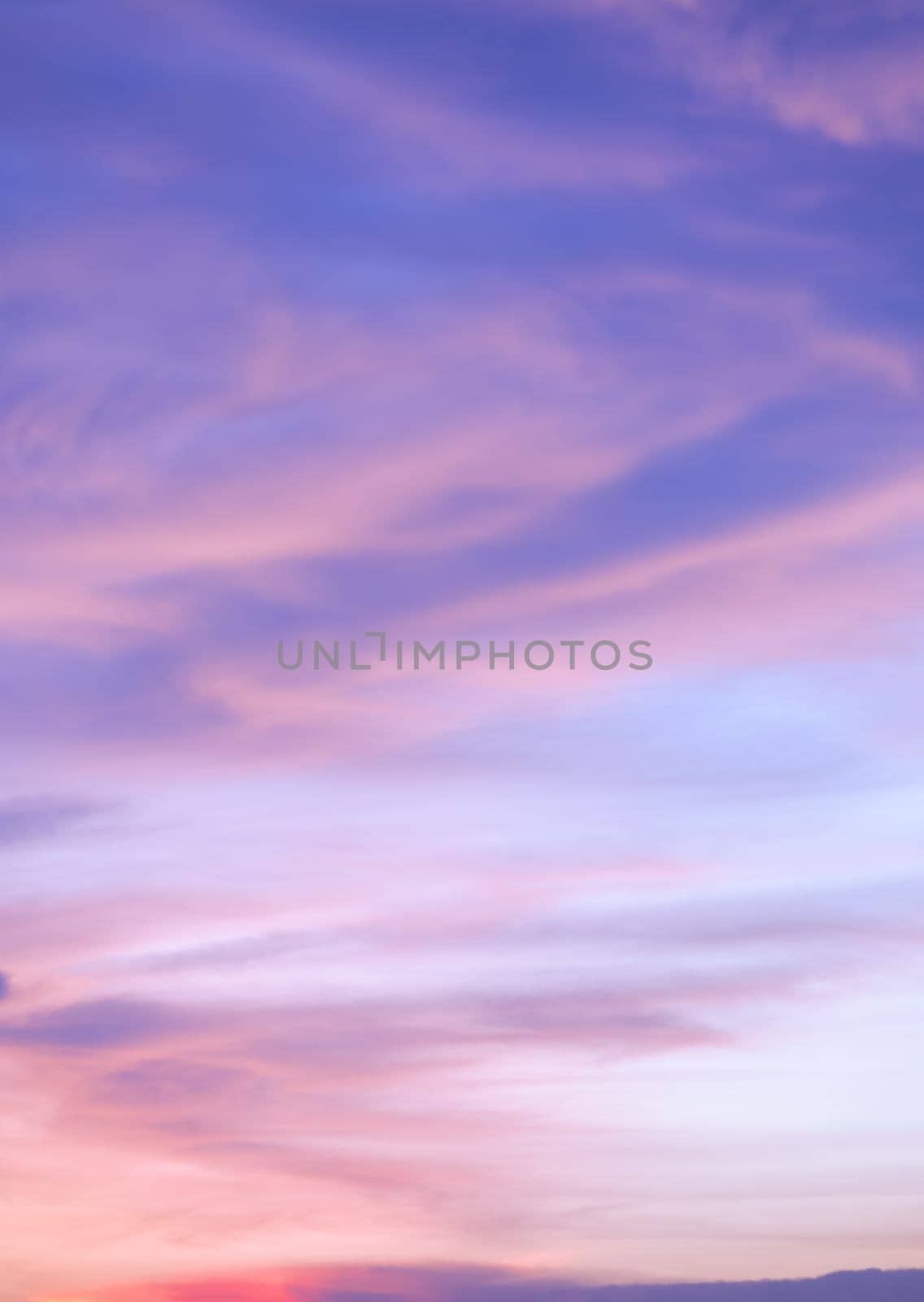 Dramatic sunset sky and clouds at twilight skyline background