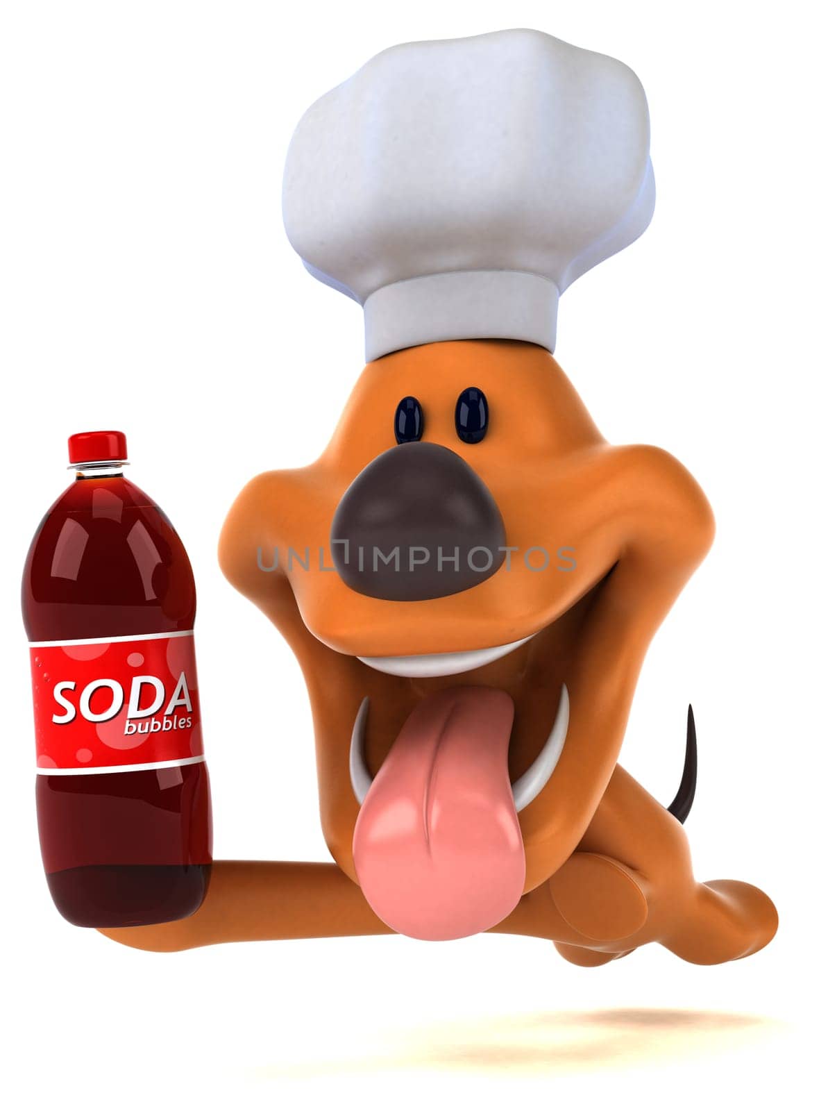 Fun dog - 3D Illustration