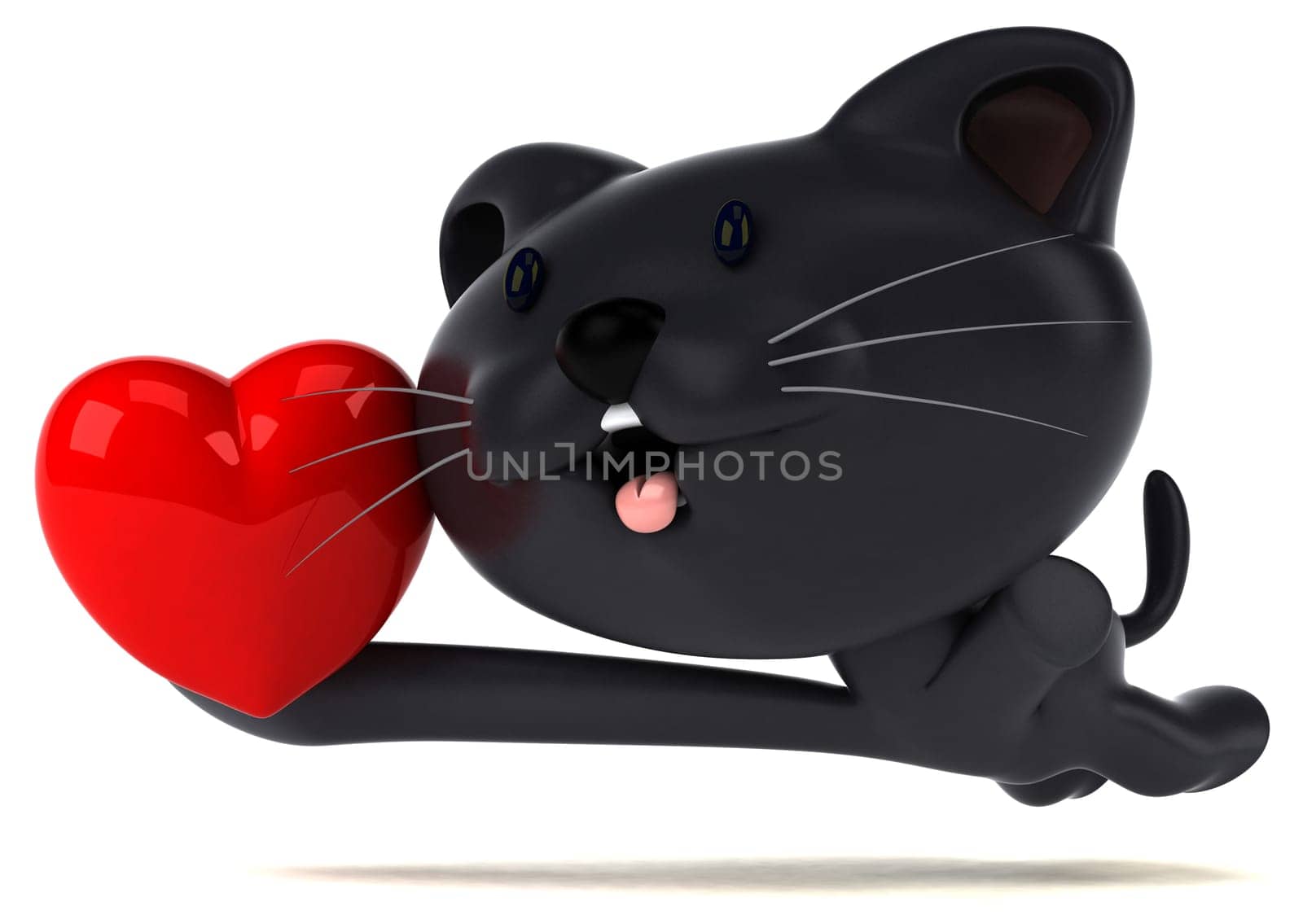 Fun cat - 3D Illustration