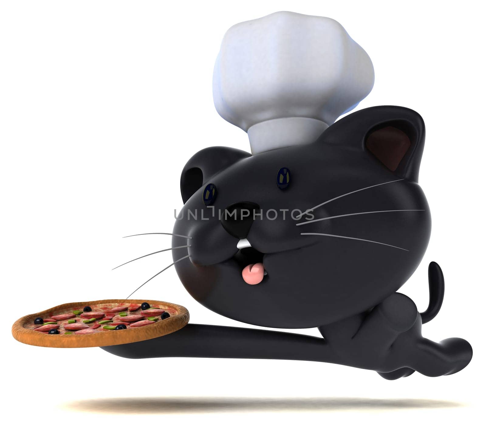 Fun cat - 3D Illustration