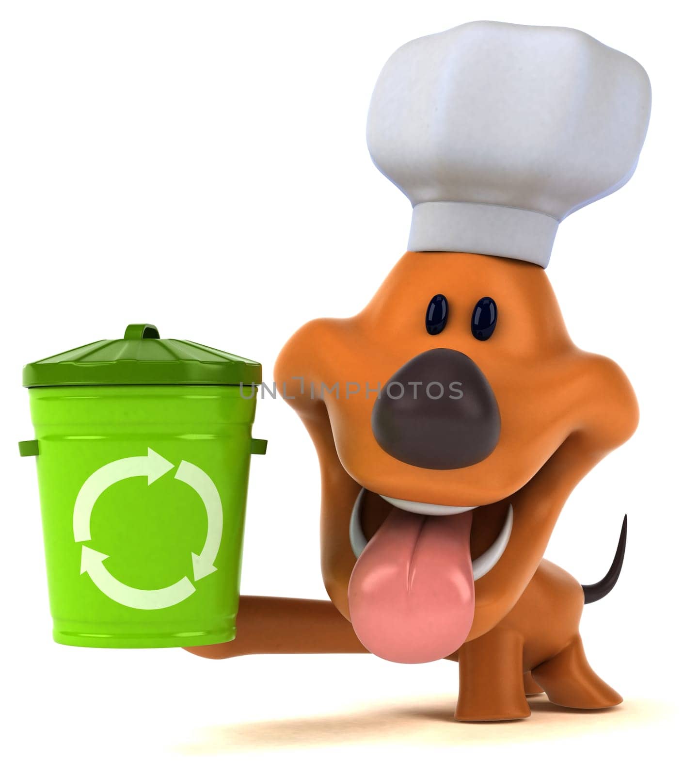 Fun dog - 3D Illustration