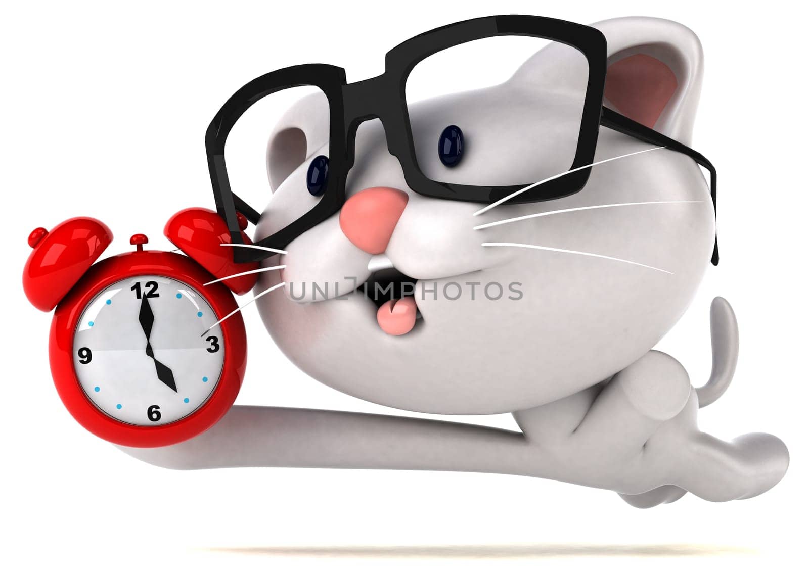 Fun cat - 3D Illustration