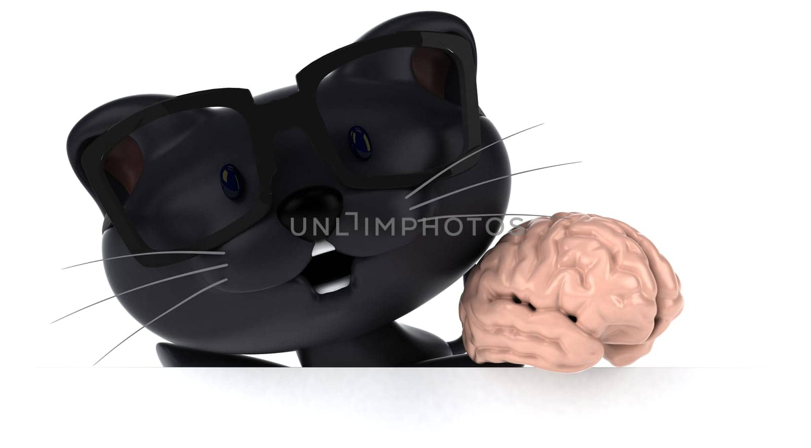 Fun cat - 3D Illustration