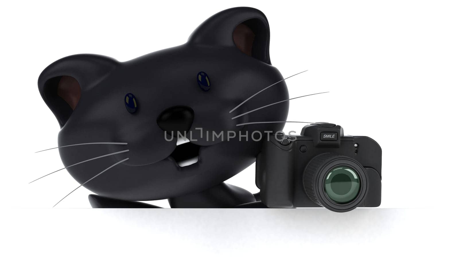 Fun cat - 3D Illustration