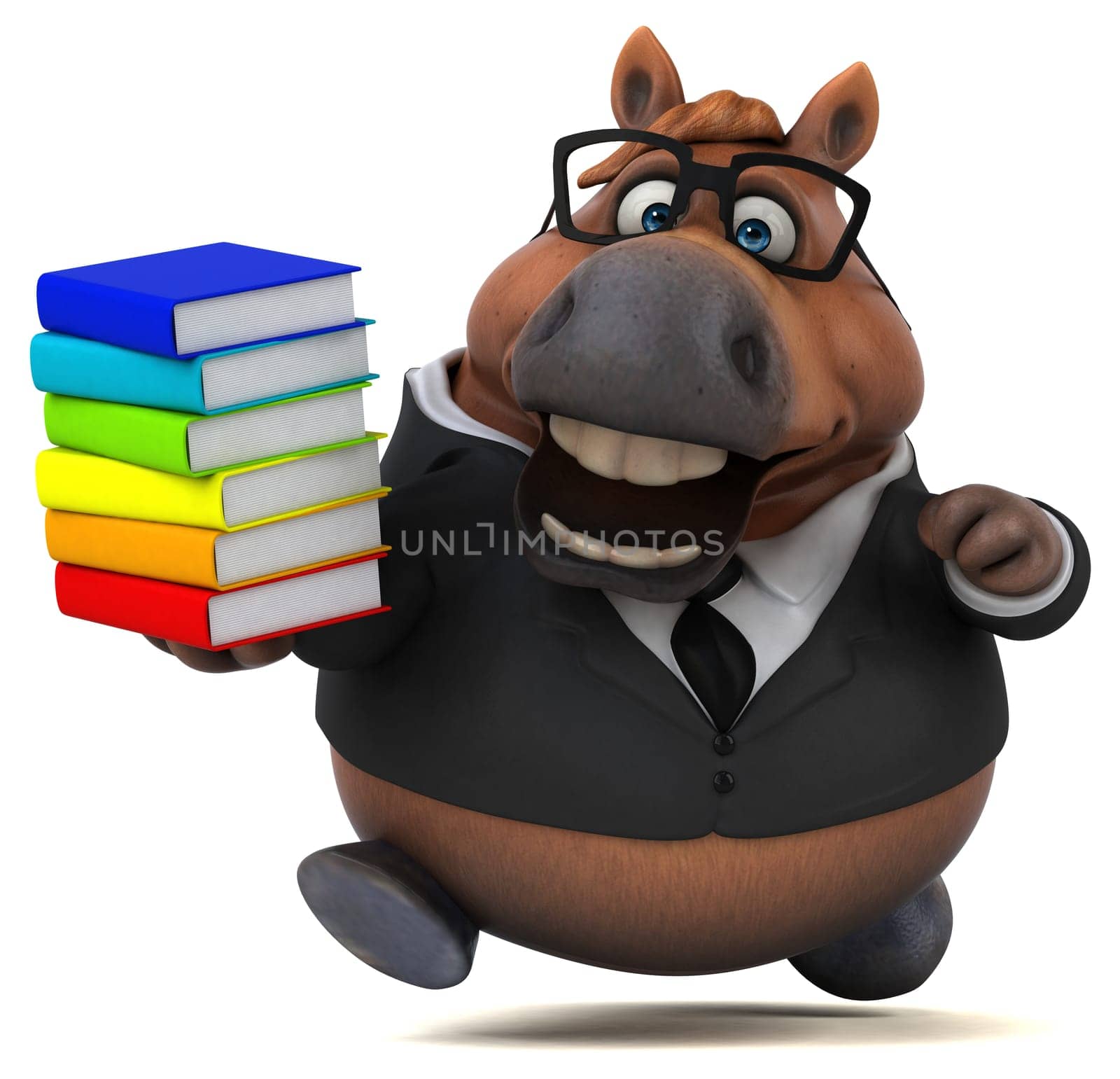 Fun horse - 3D Illustration