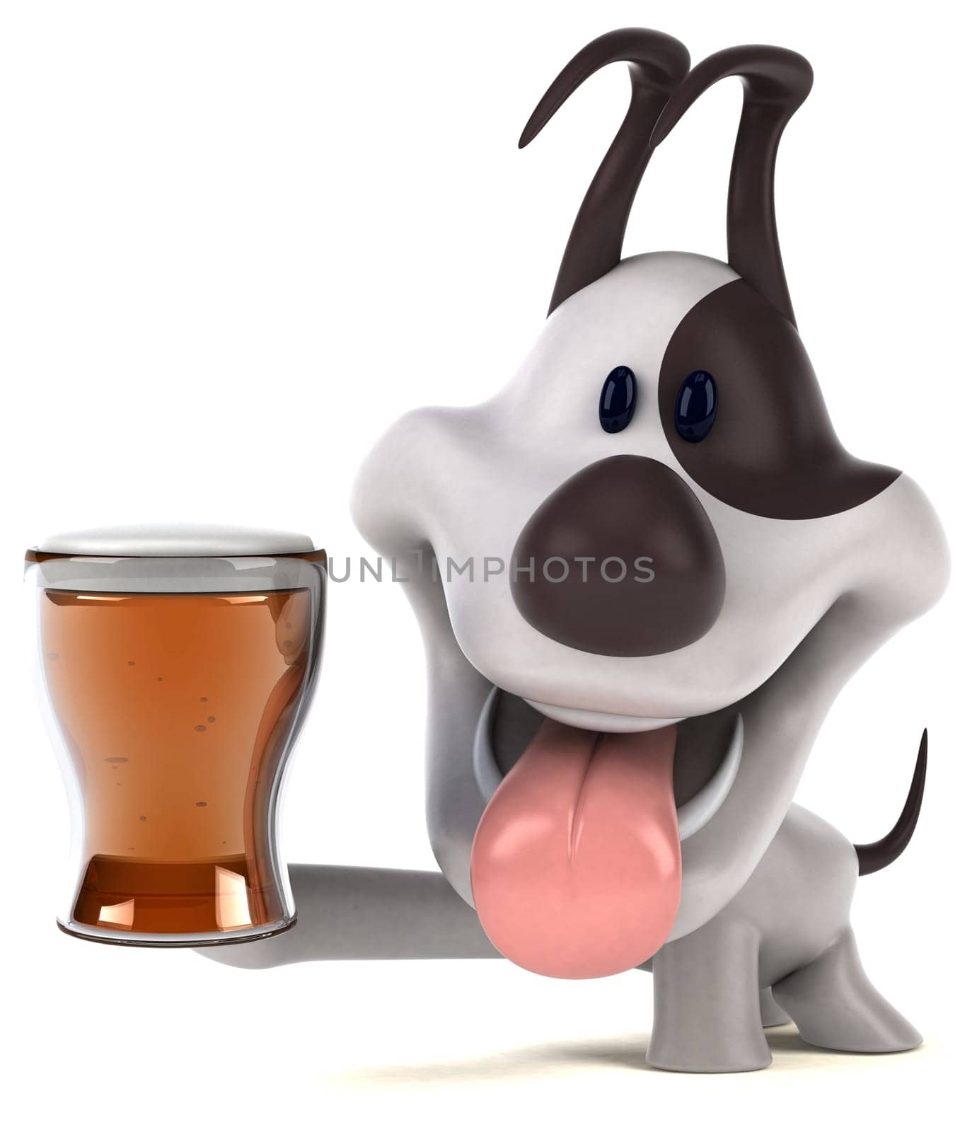 Fun dog - 3D Illustration