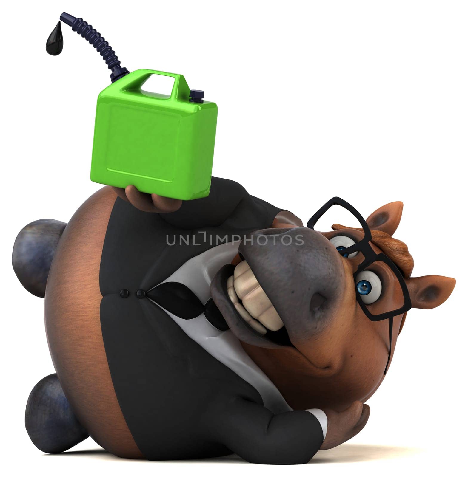 Fun horse - 3D Illustration